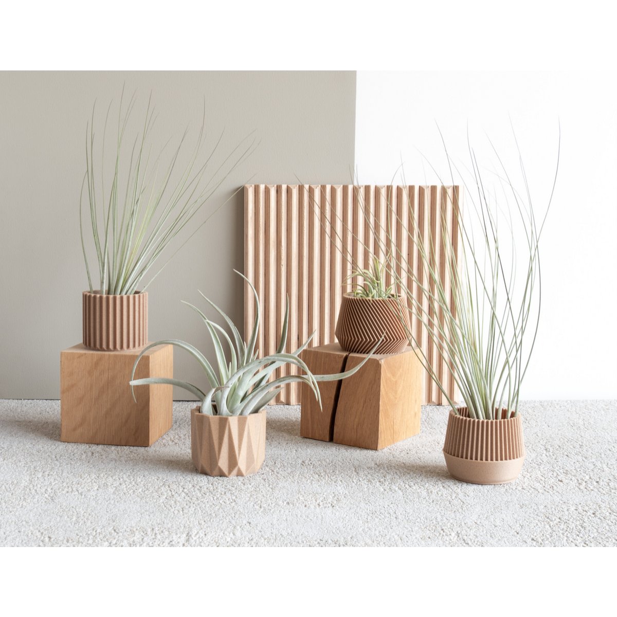 Set mit 4 Pflanzgefäßen – Oslo Origami Kobe Stockholm