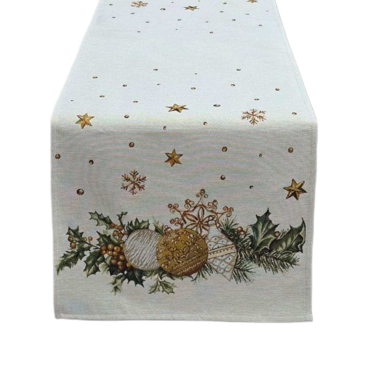 Runner Natalizio Gold Holly Lurex in Gobelin Copy