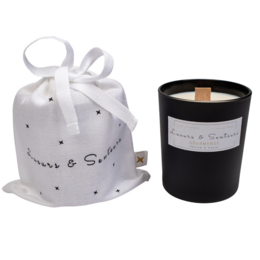 Apple candle with wood wick