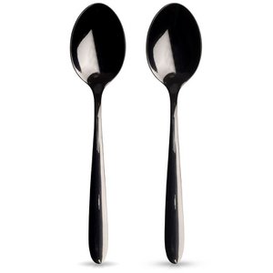 Teaspoons Steel Black BLACK 2 pcs