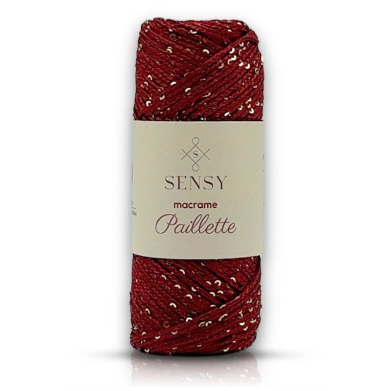 Sensy Paillette Macrame Cord - 109 Yards 100% polyester