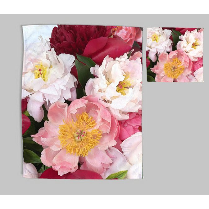 Zestaw ściereczek i ścierek w kolorze Peony Red