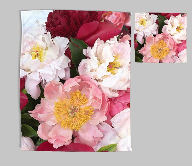 Zestaw ściereczek i ścierek w kolorze Peony Red