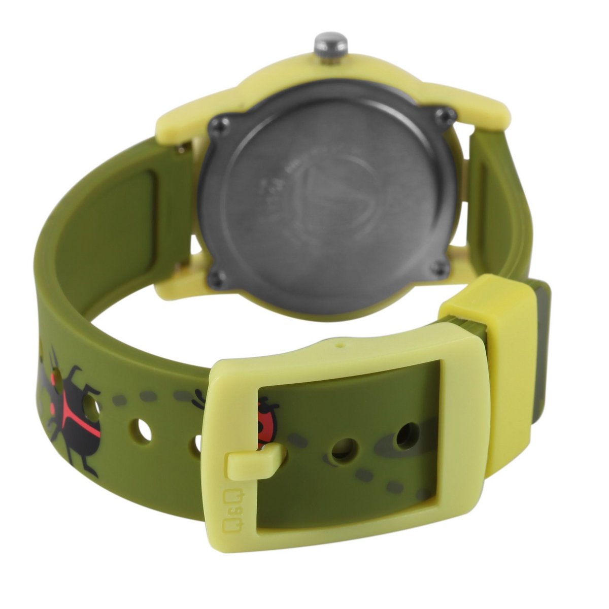Q&Q children's watch "Beetles and natural patterns", resin band, 10 ATM