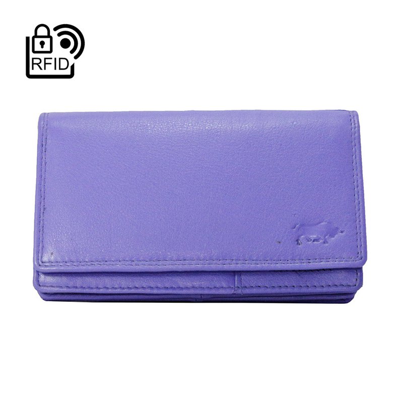 Cartera Mujer Piel Vaqueta - RFID Antideslizante - Cartera Mujer Ideal