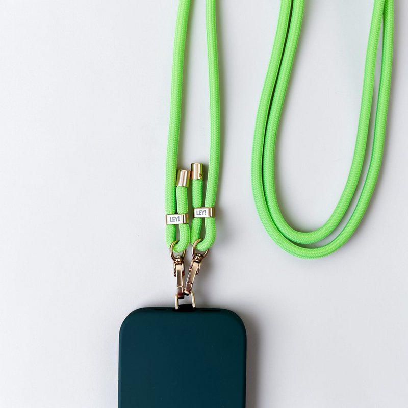 Catena per cellulare - verde neon