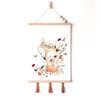 Fuchs-Kinderzimmer-Druck, Fuchs-Plakat, Blumen-Kinderzimmer-Druck, niedlicher Fuchs-Druck, Wildblumen-Druck, Mädchen-Kinderzimmer-Poster, Mädchenzimmer