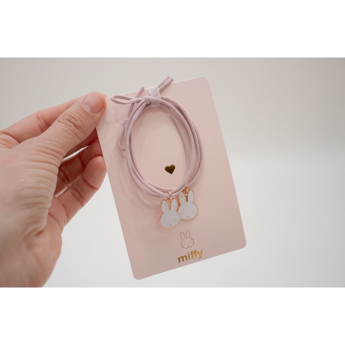 Duo af elastisk hår I armbånd til at dele Miffy
