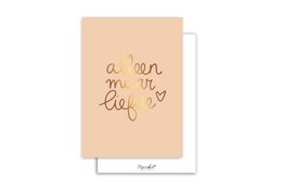 Kaart | Met goudfolie | Alleen maar liefde