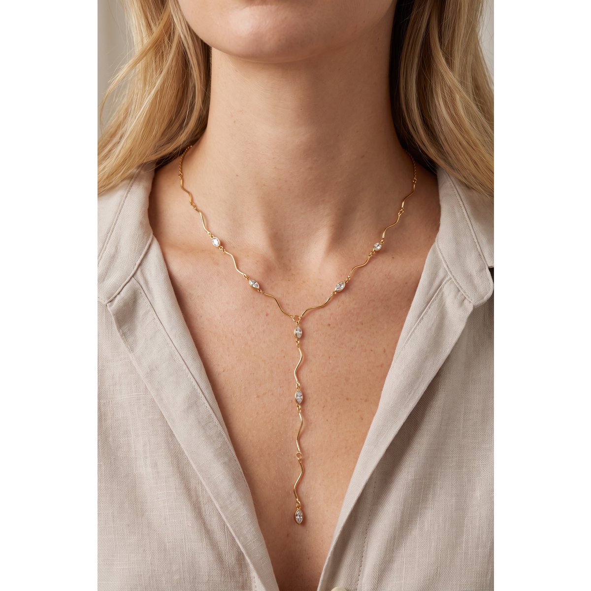 Collier Y en acier inoxydable