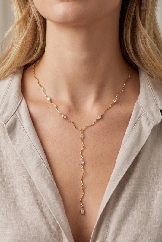 Collier Y en acier inoxydable
