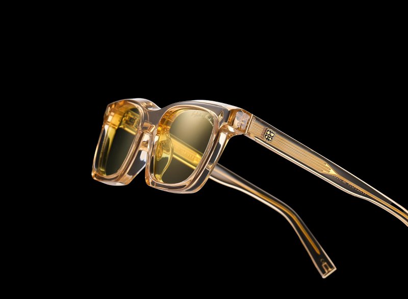 Walton & Mortimer n. 54: occhiali da sole "Inferno" Shimmer Champagne