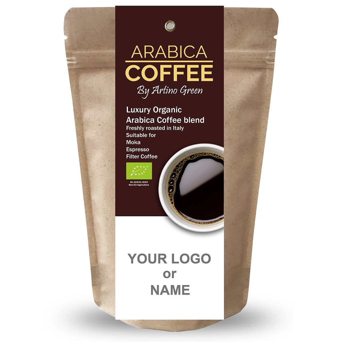 Gepersonaliseerde biologische Arabica-koffie