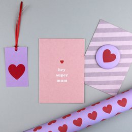 Ansichtkaart hout gesneden tessa mama