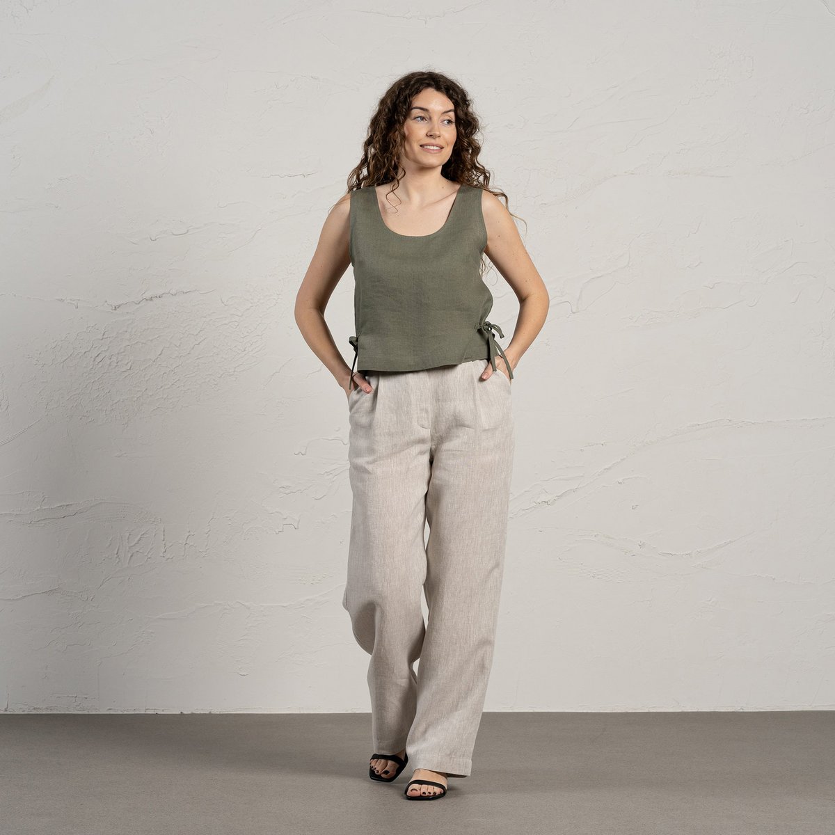 Crop Top con Nastri Laterali Audrey
