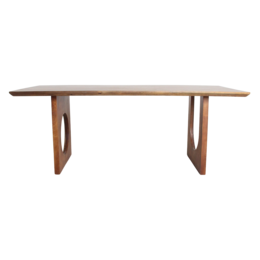 Esstisch aus abgeschrägtem Bullnose-Mangoholz