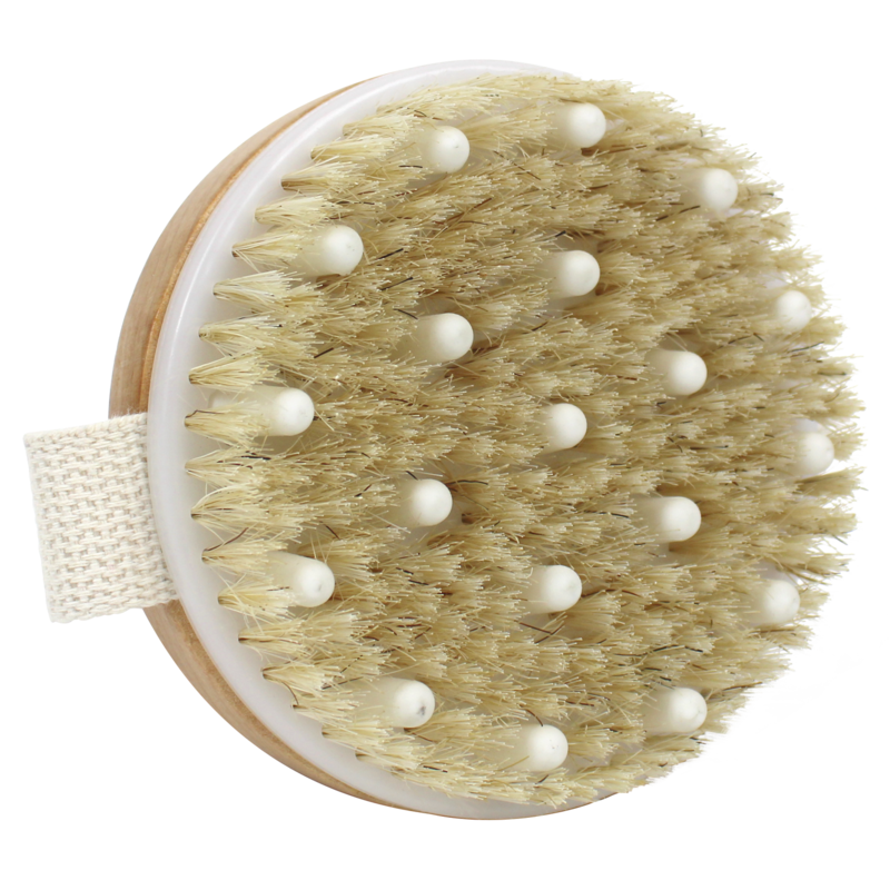 Złuszczanie i masaż pędzla do ciała - naturalne odczucie