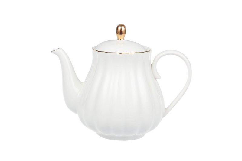 Teiera Royal Rose con bordo dorato 800 ml Isabelle Rose