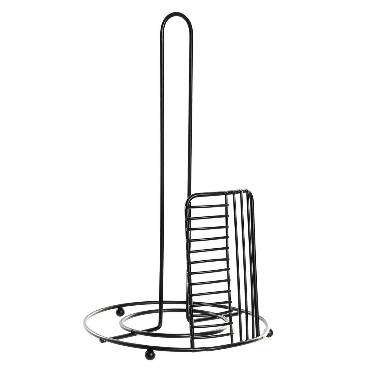 Køkkenrulleholder Wire - Sort - Ø18,5 x H31,5 cm