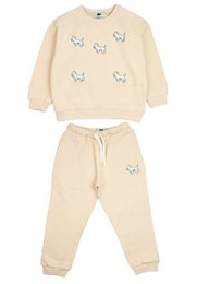 Pantaloni della tuta per bambini Terrier bianco