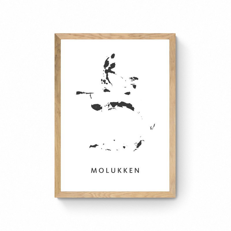 Molucche - Poster del piano cartografico