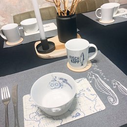 Cuenco de porcelana sumergir