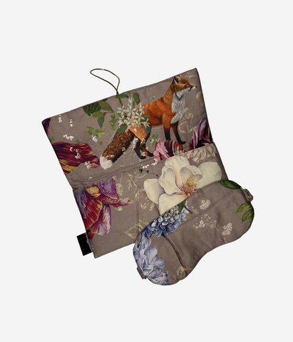 Sleep mask with travel case Magic Garden Grey Cliff