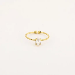 Anillo básico de Zirkonia JE17272 - Oro