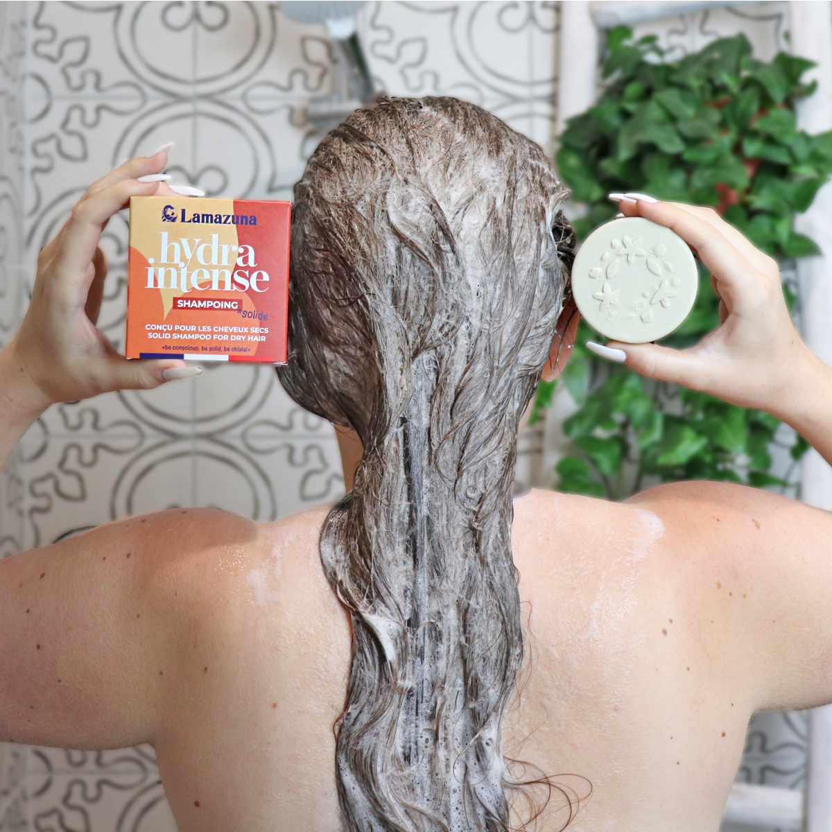 Shampoing solide pour cheveux secs - Huile de coco vierge - Hydraintense