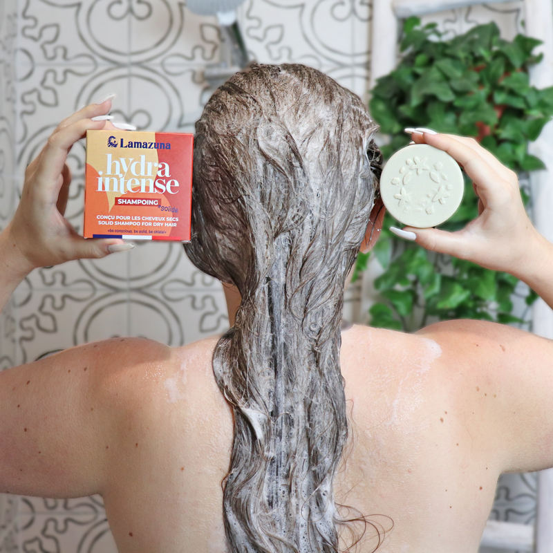Shampoo solido per capelli secchi - Olio vergine di cocco - Hydraintense
