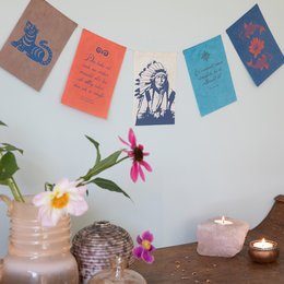 Wishing flags | Courage | Greeting Card