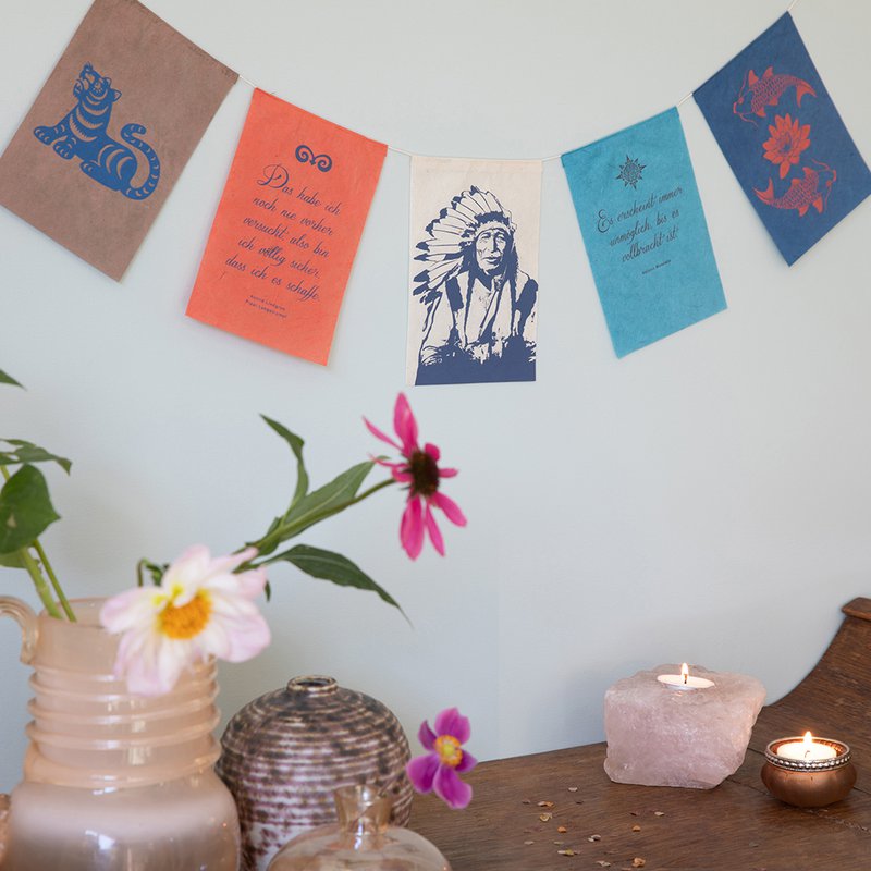 Wishing flags | Courage | Greeting Card