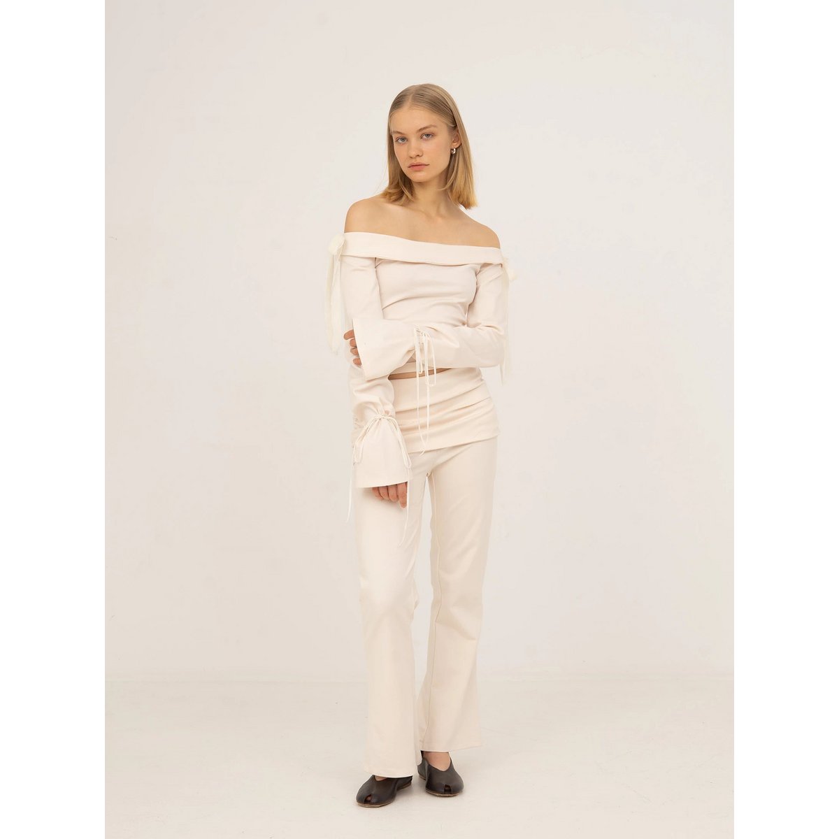 Angelic White Jersey Pants