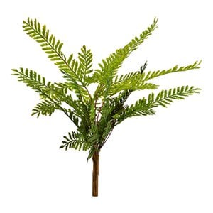 Kunstblume Farnbusch aus Kunststoff, Grün (H) 28cm