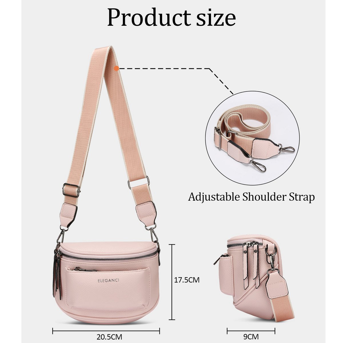 Eleganci EL-60 – Luxe crossbody- & heuptas
