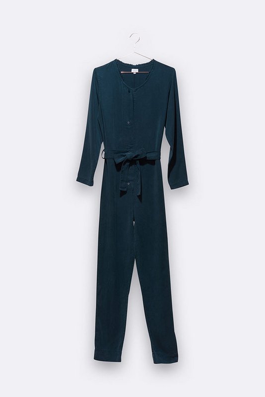 Clea overall i marineblå Tencel til kvinder