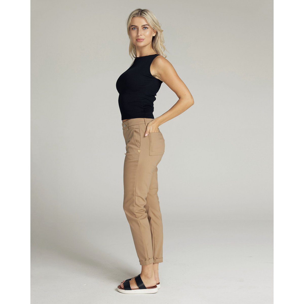Champagne Chino Mid-Rise | Verena
