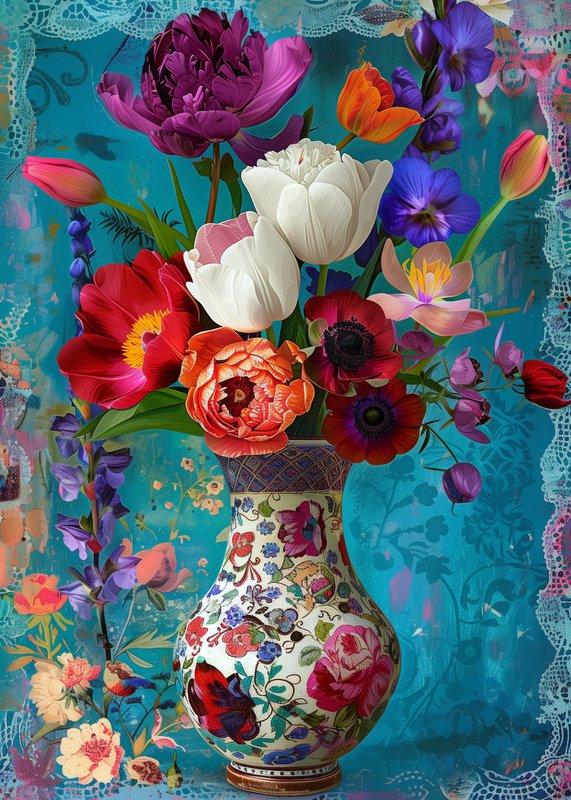Flores de los maestros holandeses: no. 03 | Kaart Fripperies