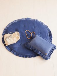 Tapis en velours doux avec volants « Sapphire »