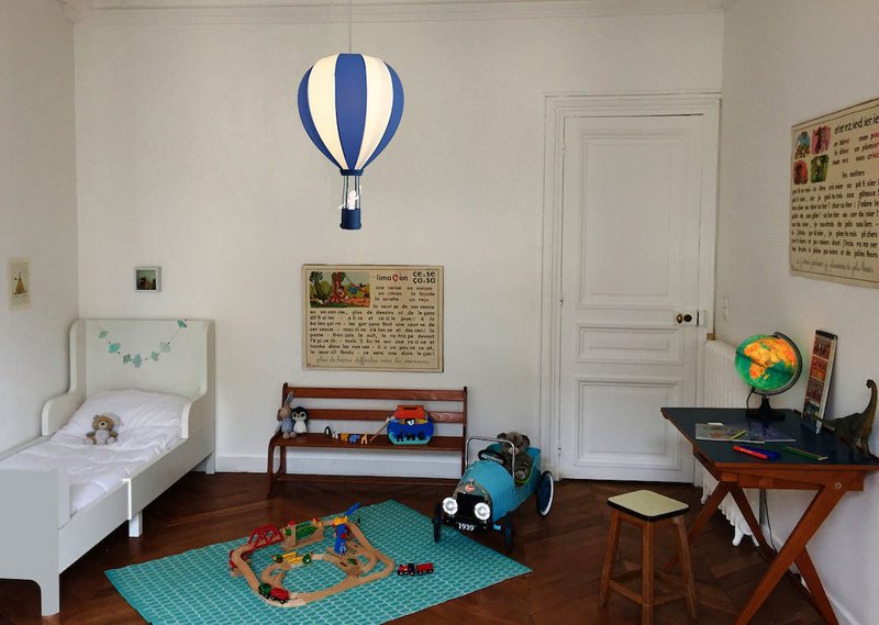 BLUE BALLOON CHILDREN'S HANGING LAMP