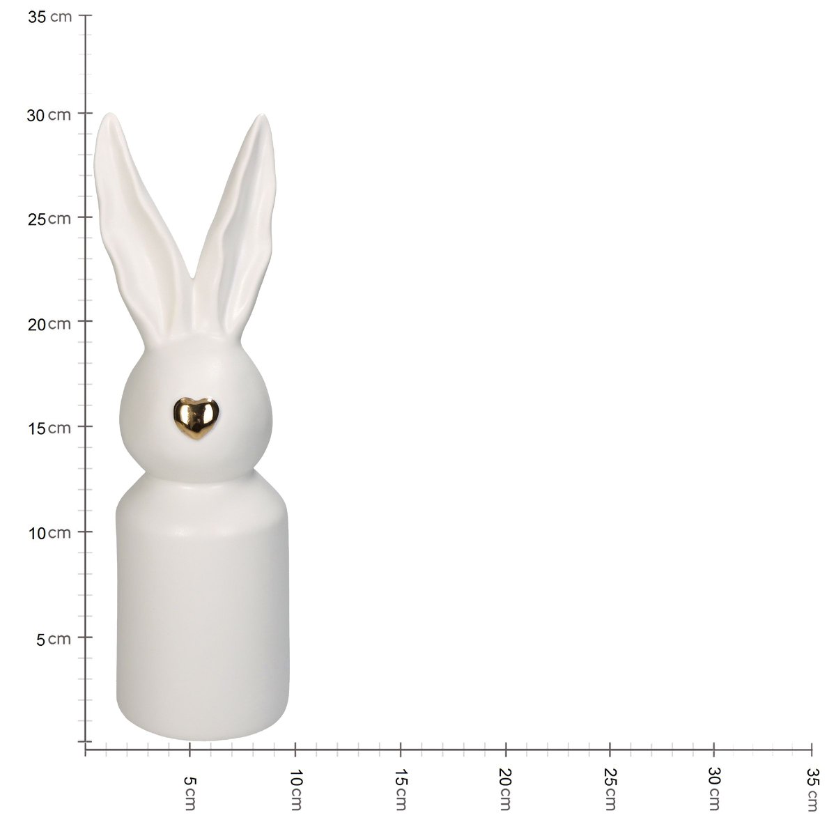 Smukły, złoty wazon Wiggle