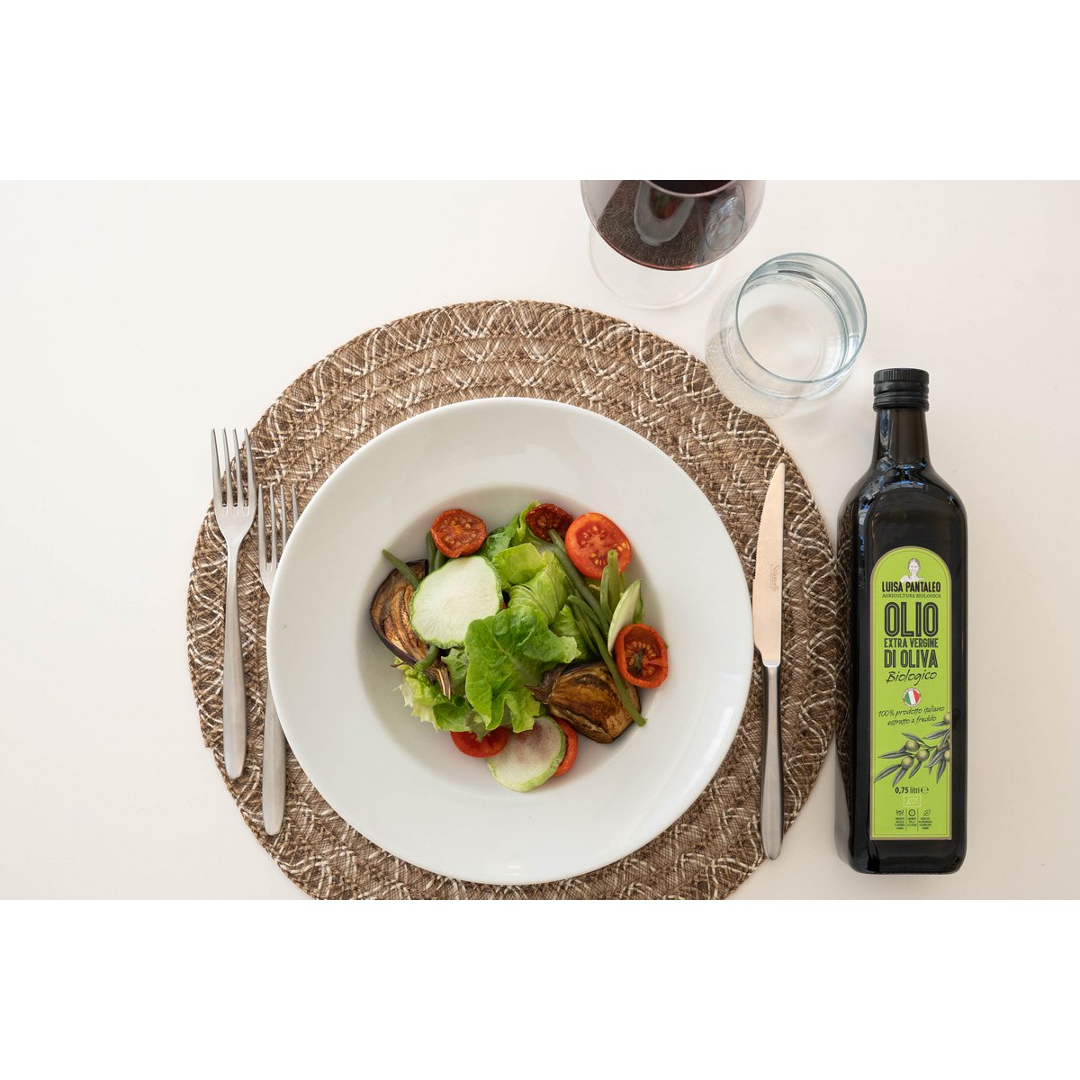 Luisa Pantaleo Økologisk Extra Virgin Olivenolie, 6 flasker á 0,750 lt, fremstillet i Italien