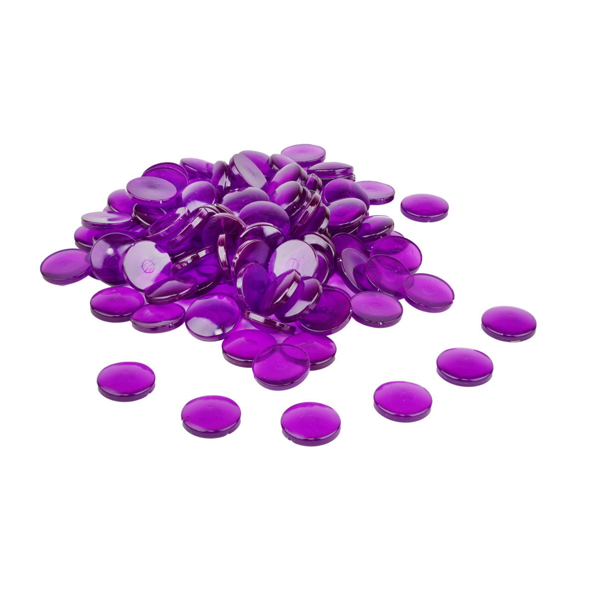 Wissner® 100 pierres moldues Ø 20 mm, pépites violettes en repos, givré et robuste, pour le bricolage, l'apprentissage et la décoration copie 3