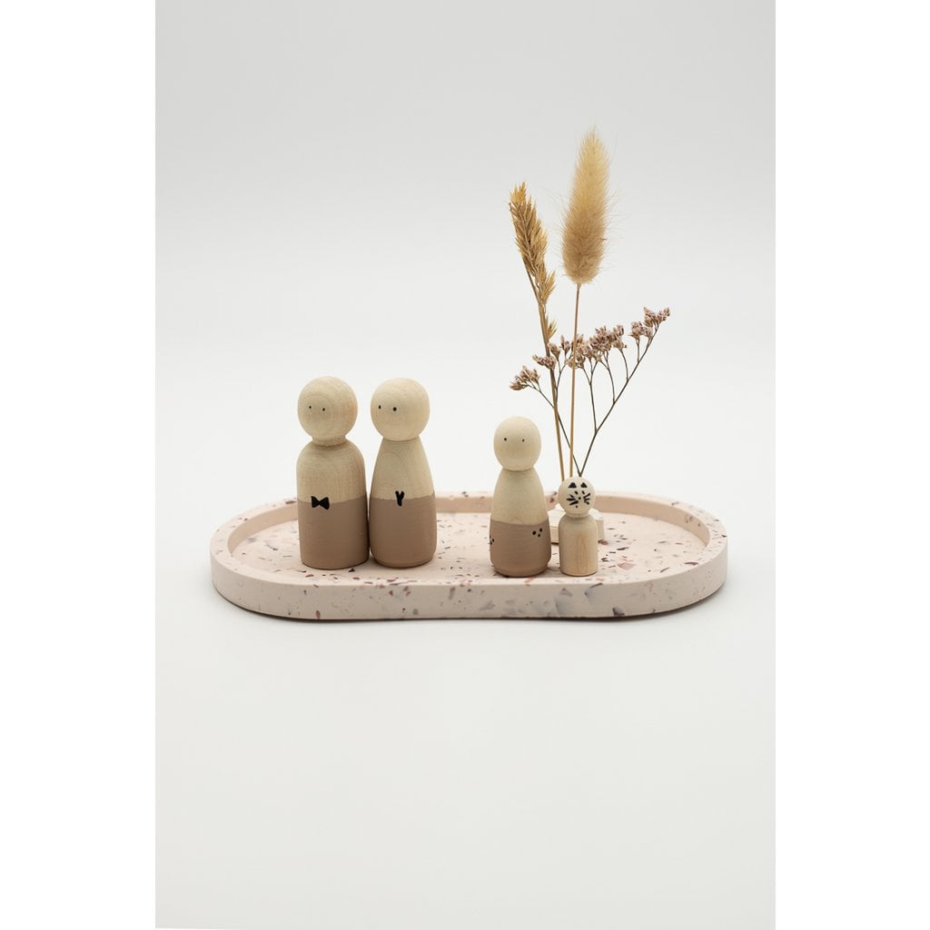 Pegdoll Grès - Poupée en Bois Tuureluur Assemblez votre famille Naissance en famille