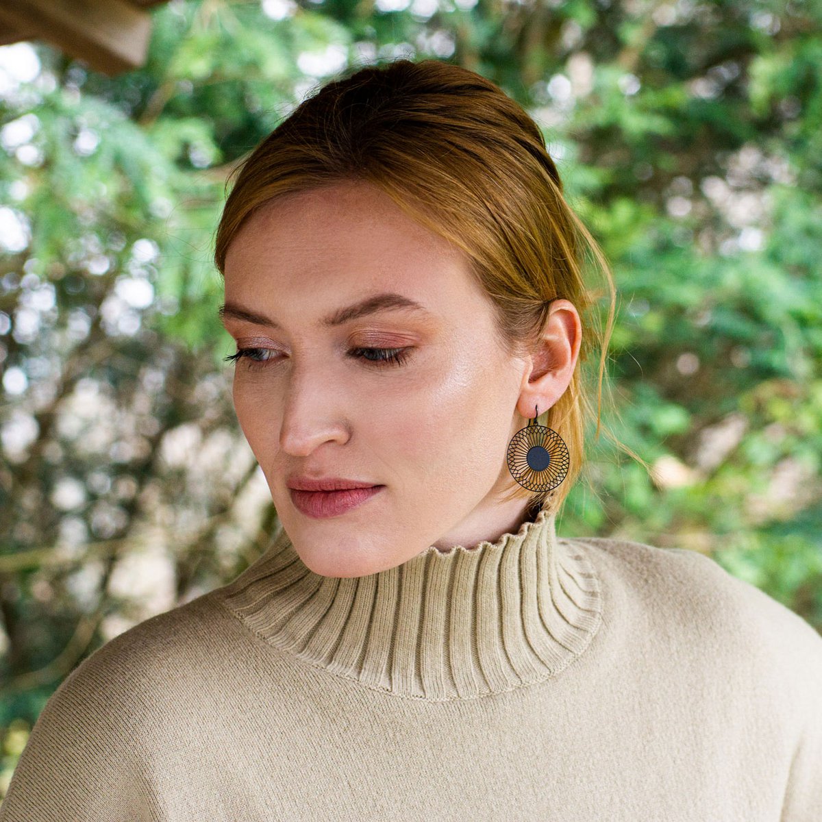 Earrings "Radial Simplex" | gold plated