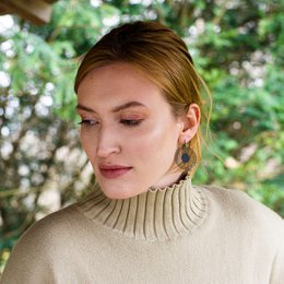 Earrings "Radial Simplex" | gold plated