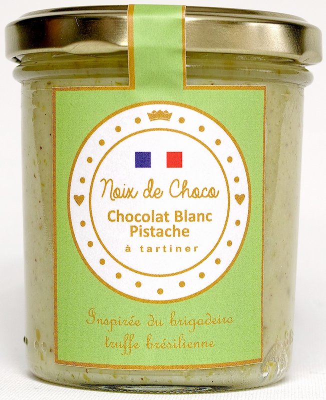 Pâte à tartiner Chocolat Blanc Pistache