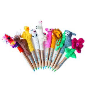 Pencil dolls mixed, incl. Lyra pencil