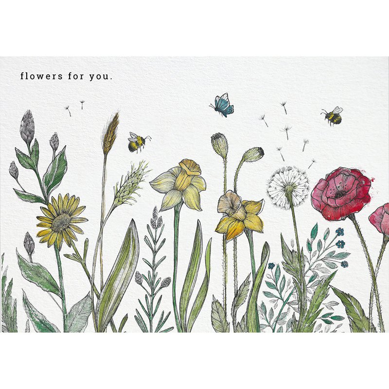 Postcard – flower meadow