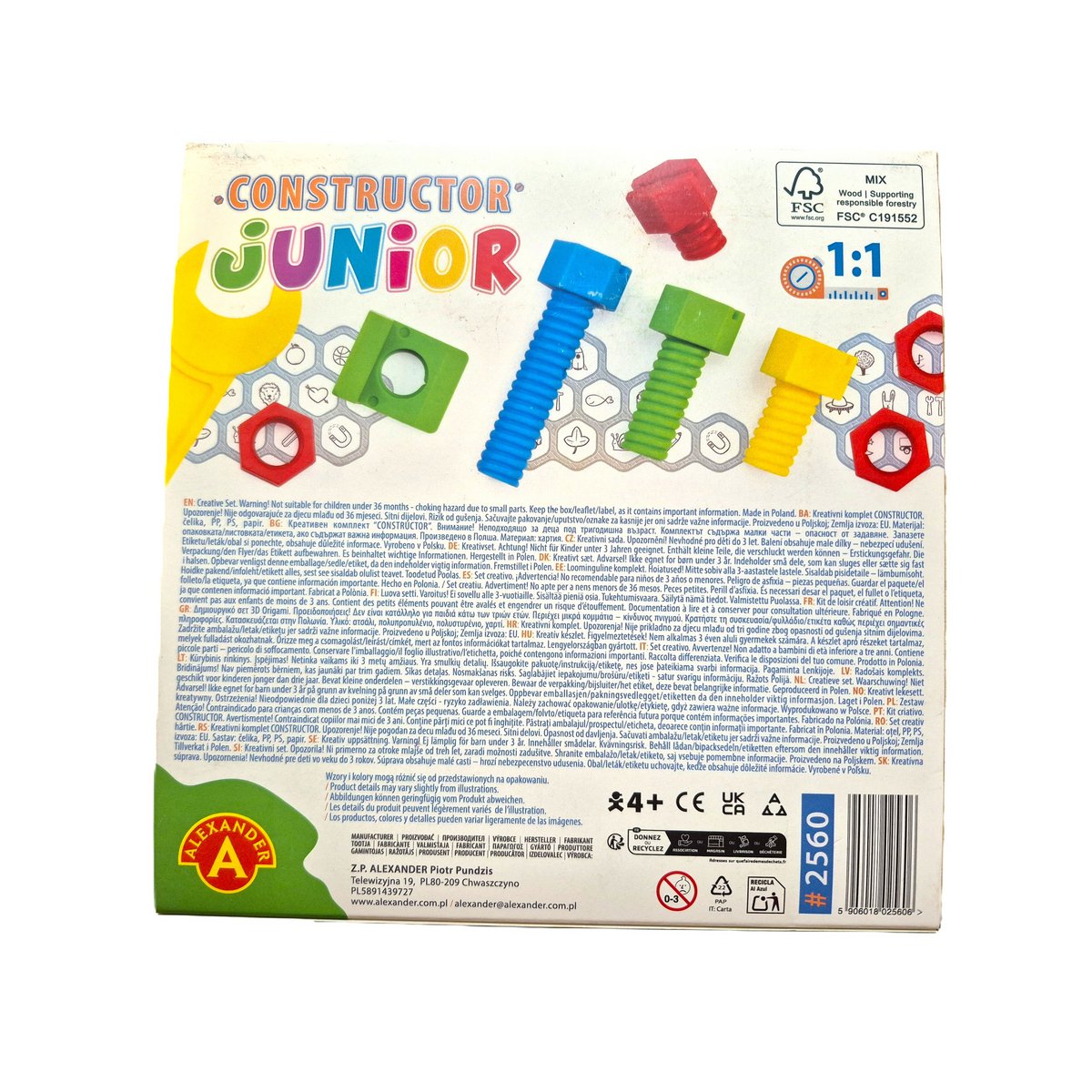Constructor junior wooden construction set- 50 parts